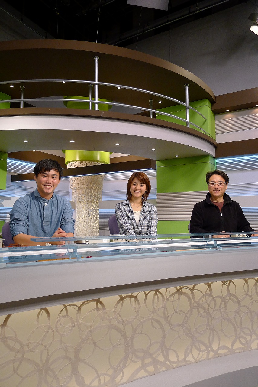 NHK-TV studio set